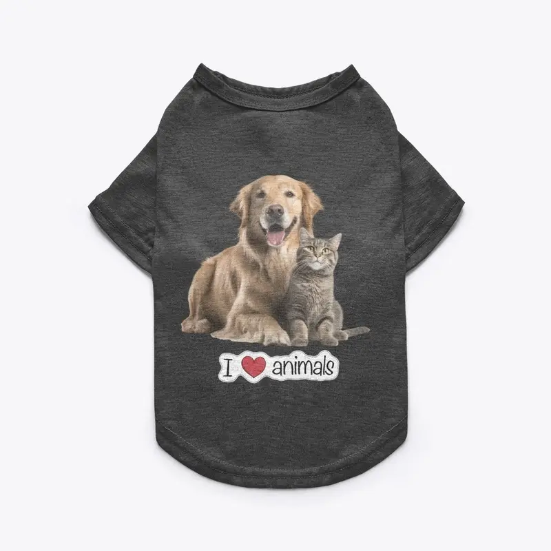 i love animals shirt